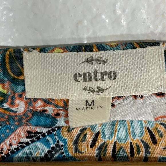 Entro Boho Tunic Dress Damask Bright Colorful size medium - Picture 4 of 9
